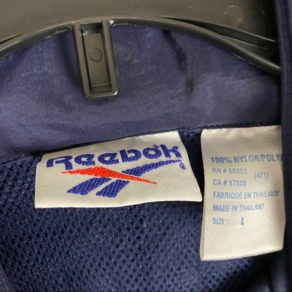 Reebok Windbreaker Jacket Size Large Mens - Picture 3 of 8